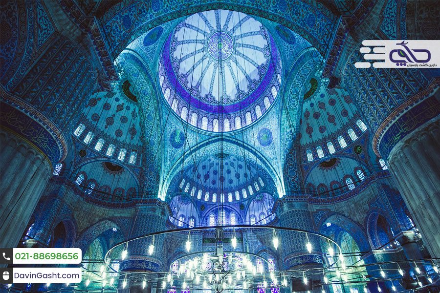 نمای داخلی مسجد آبی استانبول